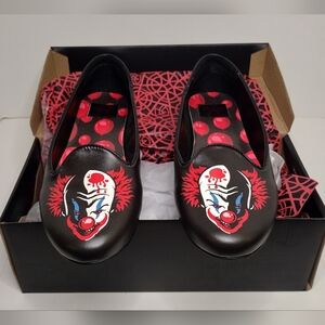 Black Strange Cvlt Lydia Float Pennywise flats Size 9